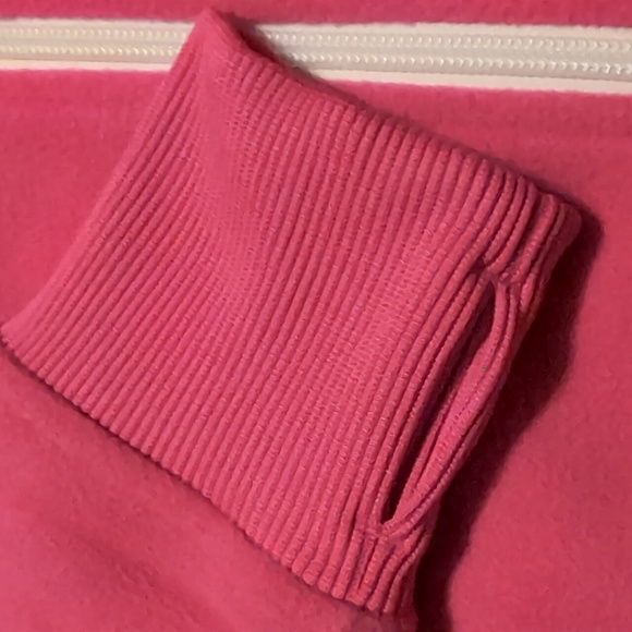 Asymmetric Full-Zip Pink Fleece Women-Size small - Picture 3 of 12